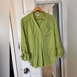 Women’s green blouse